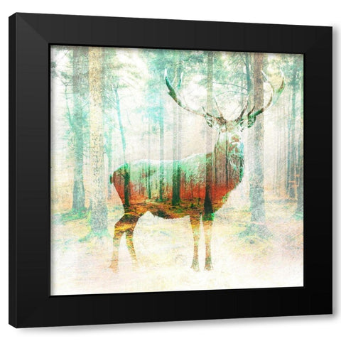 Lord of the Woods (detail) Black Modern Wood Framed Art Print by Arlo Wren Photos