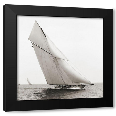 Reliance Black Modern Wood Framed Art Print by Anonymous