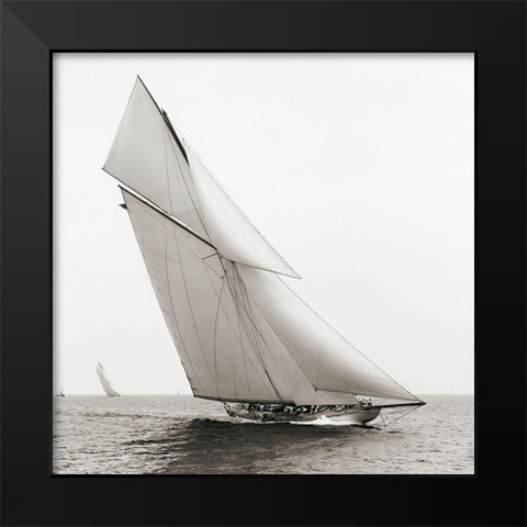 Reliance Black Modern Wood Framed Art Print by Anonymous