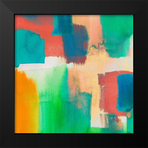 Rumble in the Jungle  Black Modern Wood Framed Art Print by Asia, Rivieri