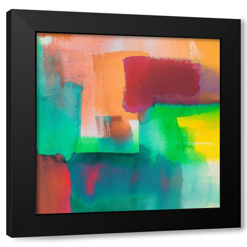 Rumble in the Jungle II Black Modern Wood Framed Art Print with Double Matting by Asia, Rivieri