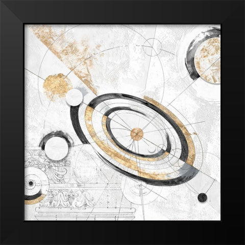 Costellazioni Black Modern Wood Framed Art Print by Armenti, Arturo