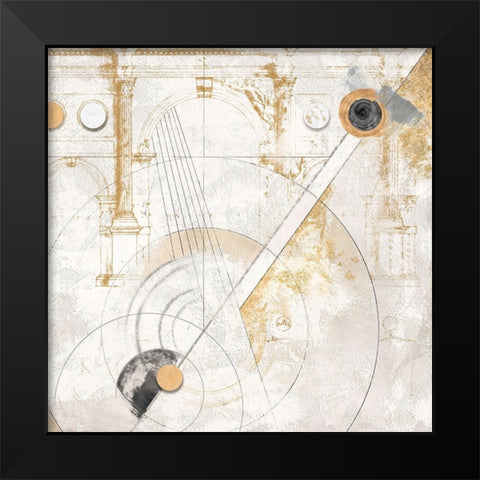 Quadranti e traiettorie Black Modern Wood Framed Art Print by Armenti, Arturo