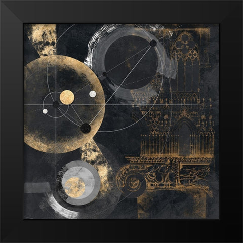 Proporzione Black Modern Wood Framed Art Print by Arturo, Armenti