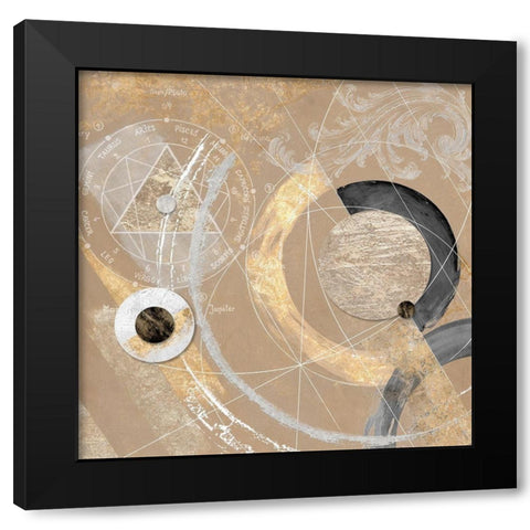 Costellazioni II Black Modern Wood Framed Art Print by Armenti, Arturo
