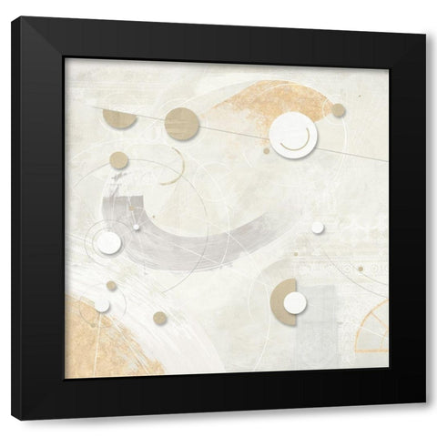 Galassia no 1 Black Modern Wood Framed Art Print with Double Matting by Armenti, Arturo