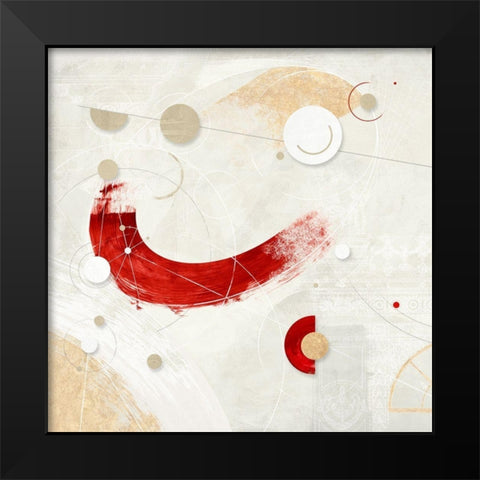 Galassia no 3 - Rosso Black Modern Wood Framed Art Print by Armenti, Arturo