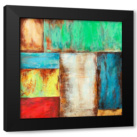 Desert Breeze Black Modern Wood Framed Art Print by Munson, Anne