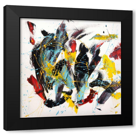 Caprice I Black Modern Wood Framed Art Print with Double Matting by Ferri, Bob