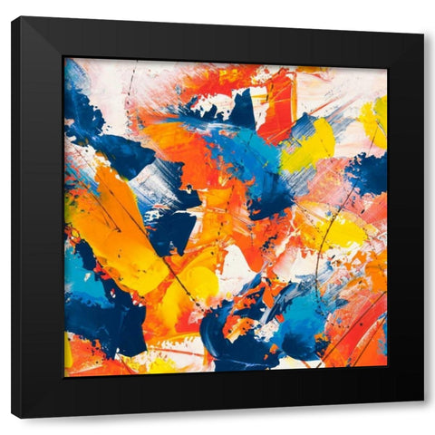 Waves crashing in the summer sky II Black Modern Wood Framed Art Print by Ferri, Bob
