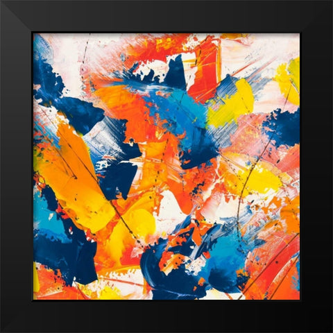 Waves crashing in the summer sky II Black Modern Wood Framed Art Print by Ferri, Bob