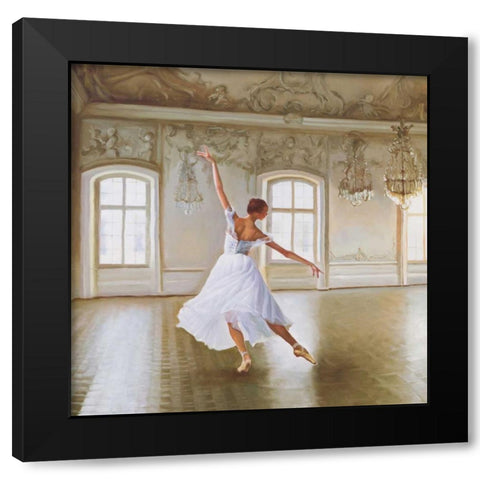 Le Grand Salon I Black Modern Wood Framed Art Print with Double Matting by Benson, Pierre