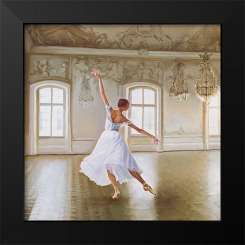 Le Grand Salon I Black Modern Wood Framed Art Print by Benson, Pierre