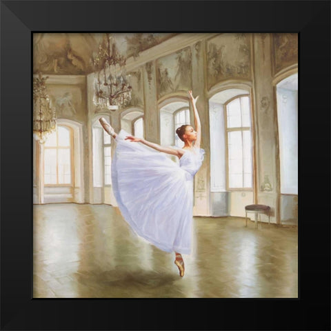 Le Grand Salon II Black Modern Wood Framed Art Print by Benson, Pierre