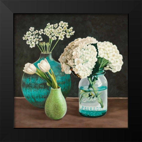 Petit Fleuriste I Black Modern Wood Framed Art Print by Benson, Pierre