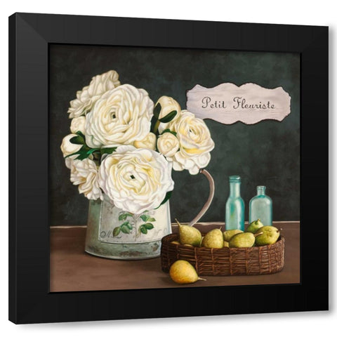 Petit Fleuriste II Black Modern Wood Framed Art Print by Benson, Pierre