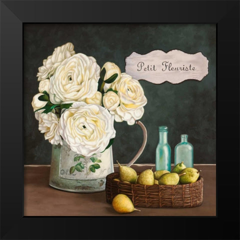 Petit Fleuriste II Black Modern Wood Framed Art Print by Benson, Pierre