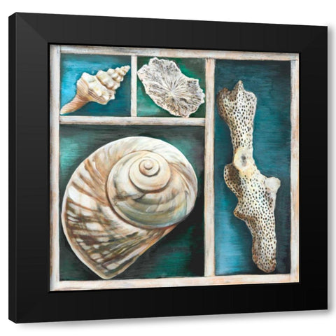 Collection of Memories V Black Modern Wood Framed Art Print with Double Matting by Broome, Ted