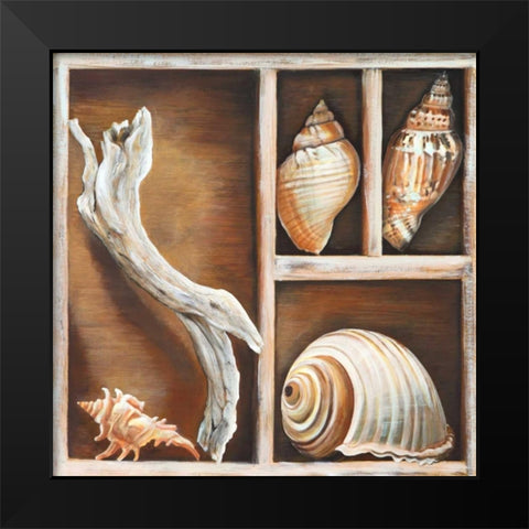 From the Ocean I Black Modern Wood Framed Art Print by Broome, Ted