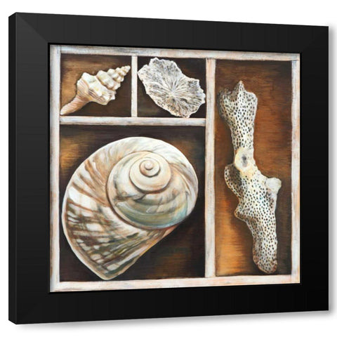 From the Ocean IV Black Modern Wood Framed Art Print with Double Matting by Broome, Ted