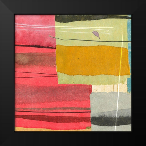 Straight Away I Black Modern Wood Framed Art Print by Viola, Bertel