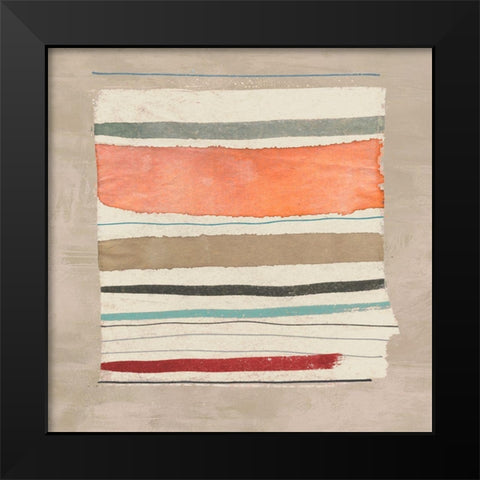 Washed Away I Black Modern Wood Framed Art Print by Viola, Bertel