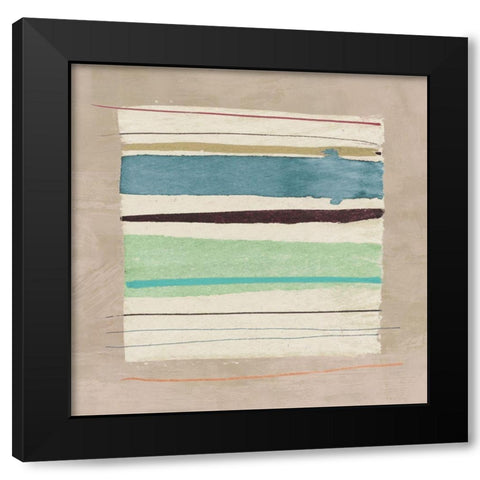 Washed Away II Black Modern Wood Framed Art Print by Viola, Bertel
