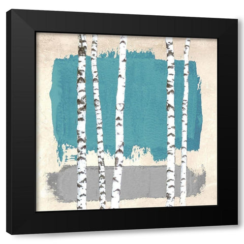 Abstract Nature III Black Modern Wood Framed Art Print with Double Matting by Viola, Bertel