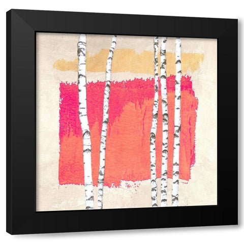 Abstract Nature I Black Modern Wood Framed Art Print with Double Matting by Viola, Bertel
