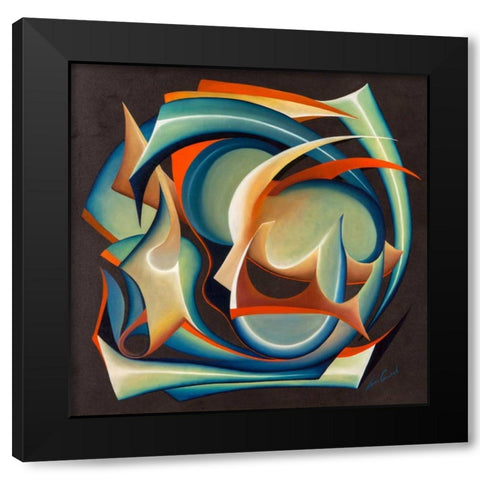 Inverno Black Modern Wood Framed Art Print by Ceccarelli, Laura