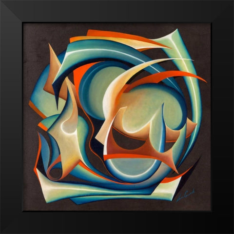 Inverno Black Modern Wood Framed Art Print by Ceccarelli, Laura