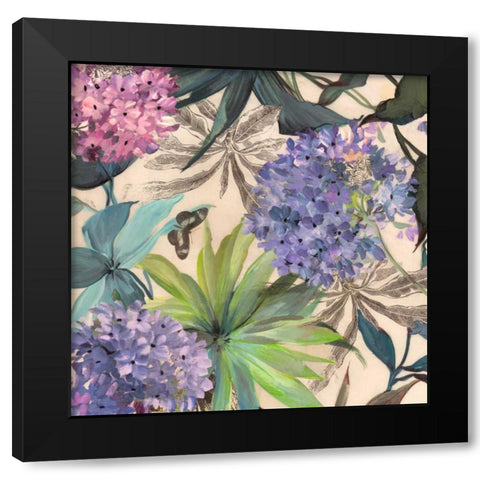 Lilac Hydrangeas Black Modern Wood Framed Art Print by Grant, Eve C.