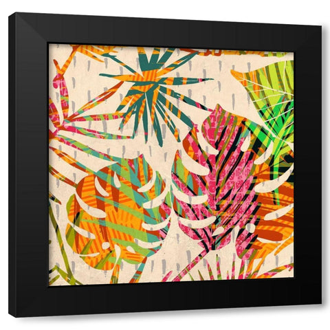 Palm Festoon II Black Modern Wood Framed Art Print by Grant, Eve C.
