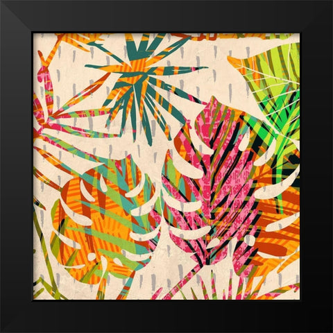 Palm Festoon II Black Modern Wood Framed Art Print by Grant, Eve C.