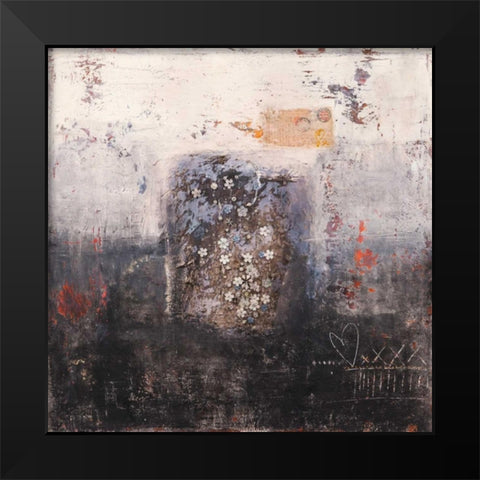 Mio unico bene Black Modern Wood Framed Art Print by Simoncelli, Charaka