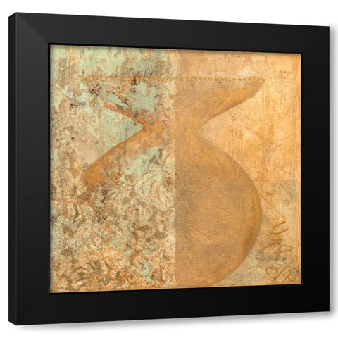 Elisir I Black Modern Wood Framed Art Print by Simoncelli, Charaka