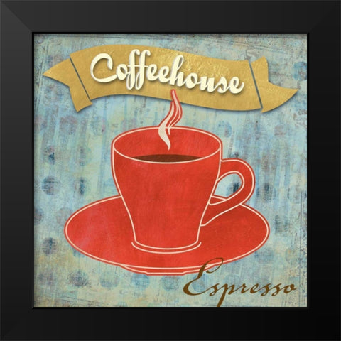 Espresso Black Modern Wood Framed Art Print by Teller, Skip