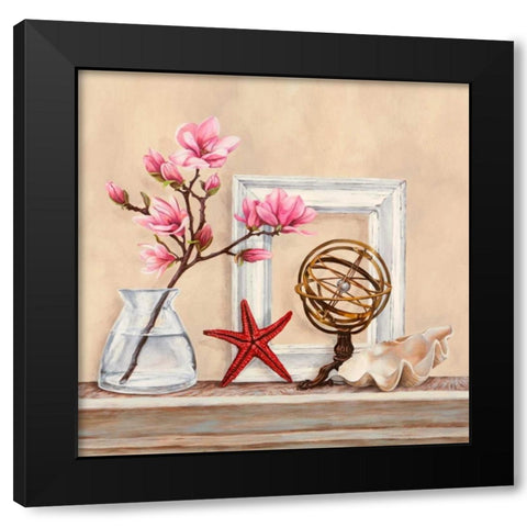 Memoires de voyage I Black Modern Wood Framed Art Print by Dellal, Remy