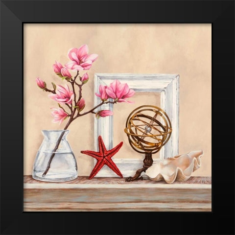 Memoires de voyage I Black Modern Wood Framed Art Print by Dellal, Remy