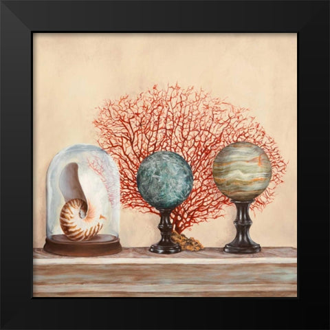 Memoires de voyage II Black Modern Wood Framed Art Print by Dellal, Remy