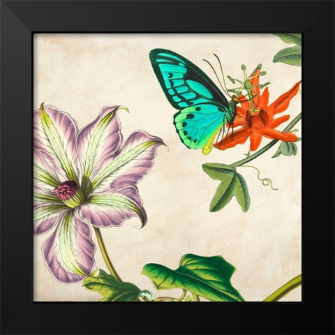 Panneau Botanique VI Black Modern Wood Framed Art Print by Dellal, Remy