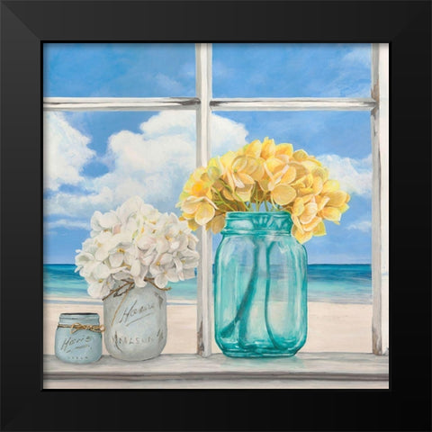 Atlantique (detail) Black Modern Wood Framed Art Print by Dellal, Remy