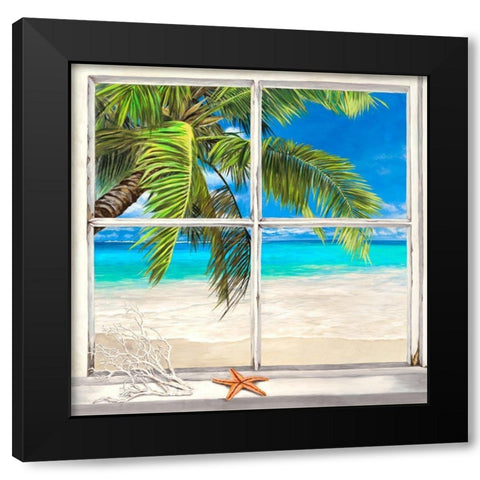 Horizon tropical l Black Modern Wood Framed Art Print by Dellal, Remy