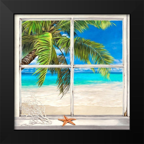 Horizon tropical l Black Modern Wood Framed Art Print by Dellal, Remy