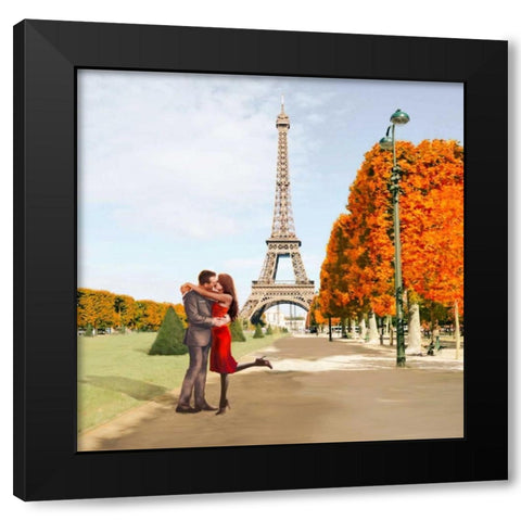 Boulevard of Trees  (detail) Black Modern Wood Framed Art Print with Double Matting by Loumer, Dianne