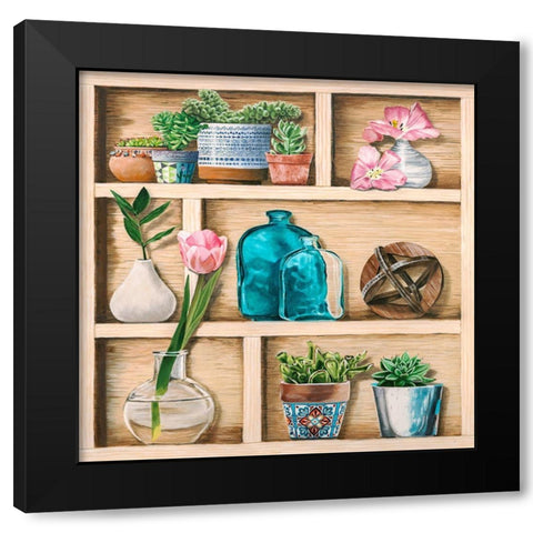 Collection de Memoires II Black Modern Wood Framed Art Print by Dolci, Elena