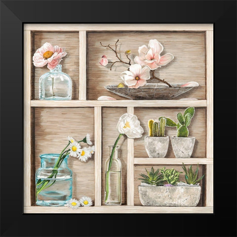 Fleurs et Memoires II Black Modern Wood Framed Art Print by Dolci, Elena