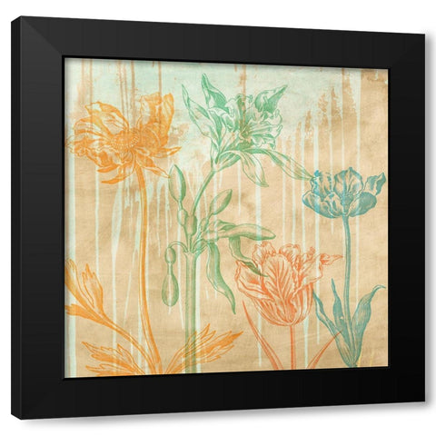 Botaniques Cochin 2 (detail) Black Modern Wood Framed Art Print with Double Matting by Eric, Chestier