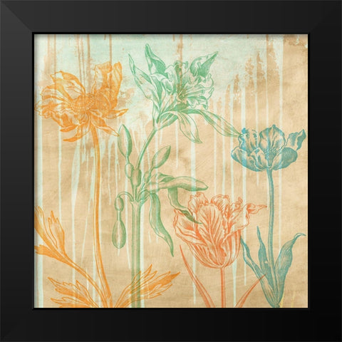 Botaniques Cochin 2 (detail) Black Modern Wood Framed Art Print by Eric, Chestier