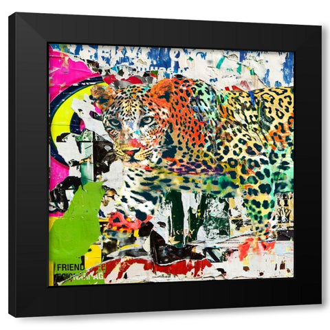 Camouflage #1 (detail) Black Modern Wood Framed Art Print with Double Matting by Eric, Chestier